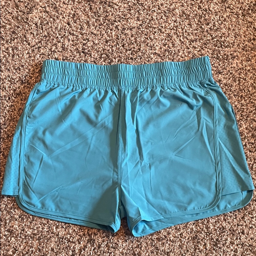 NWOT Wild Oak Boutique Londyn Athletic shorts. Cerulean. Size Large.
